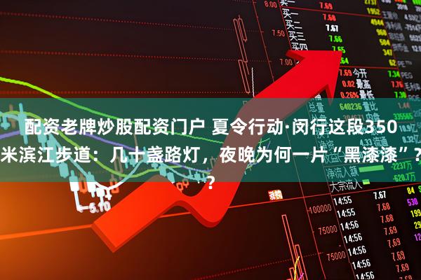 配资老牌炒股配资门户 夏令行动·闵行这段350米滨江步道：几十盏路灯，夜晚为何一片“黑漆漆”？